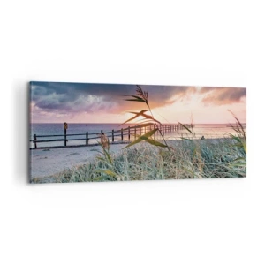 Canvastavla - Bild på duk - Försvinner inte med vinden - 100x40 cm