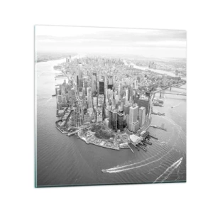 Glastavla - Bild på glas - Hur man inte älskar? - 30x30 cm