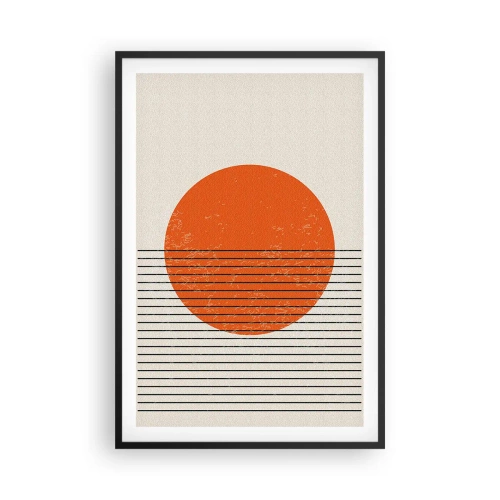 Affisch i svart ram - Alltid solen - 61x91 cm