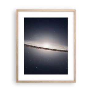 Affisch i ram av ljusek - En gång i en galax långt, långt borta.... - 40x50 cm