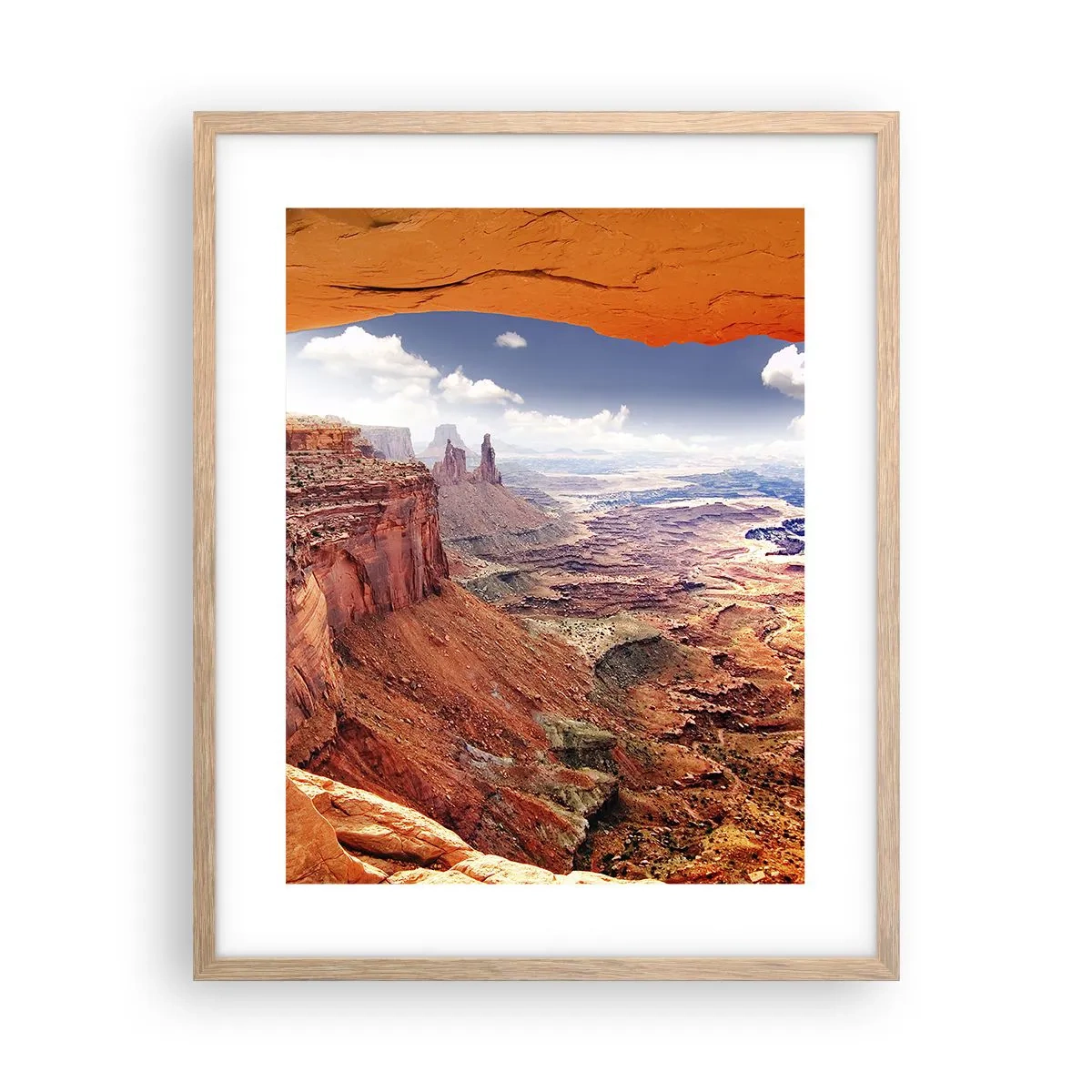 Affisch i ram av ljusek - Skapat av naturen - 40x50 cm