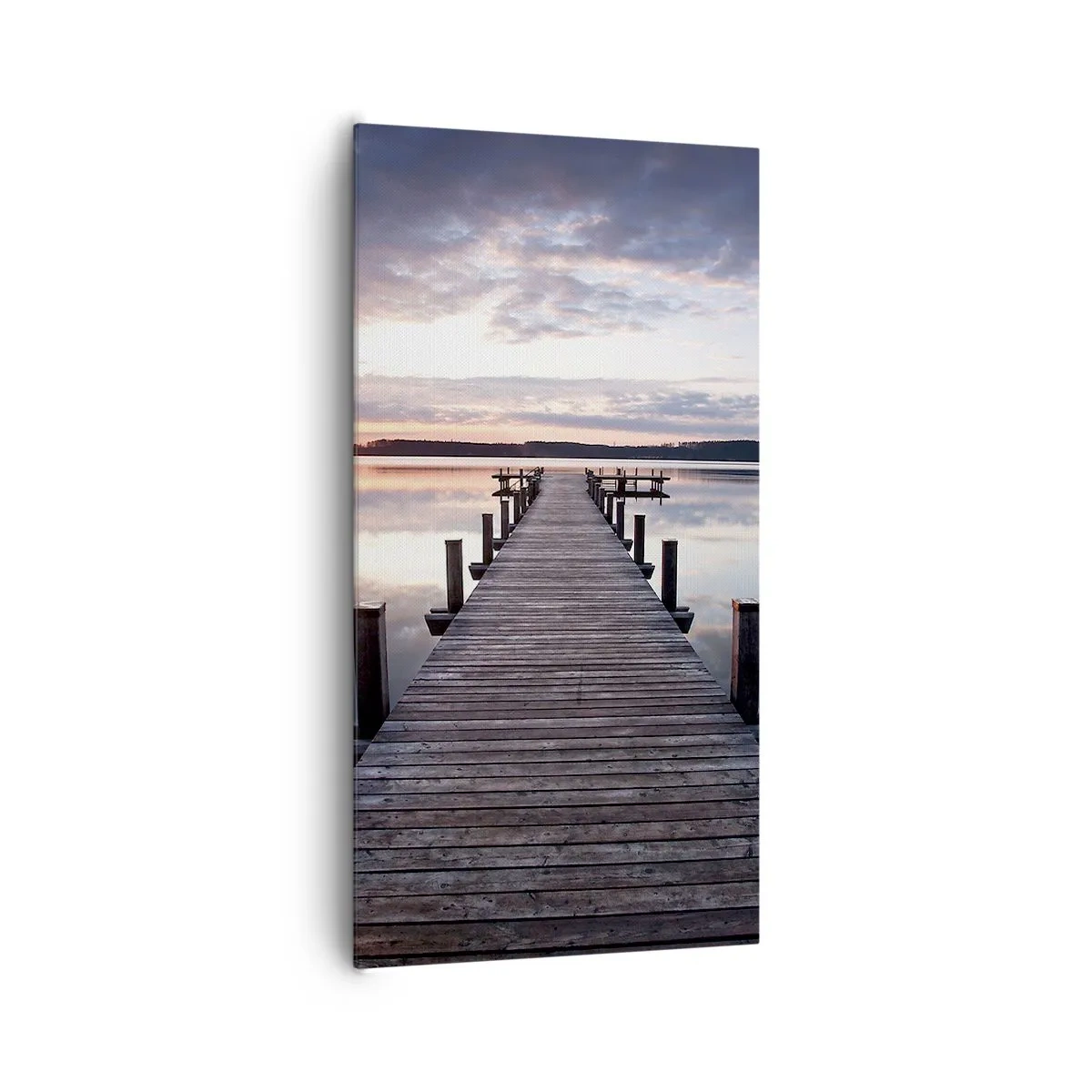 Canvastavla - Bild på duk - Den tysta gränsen mellan dag och natt - 65x120 cm