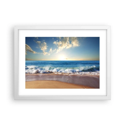 Affisch i vit ram - Rörlighet och orörlighet samtidigt - 40x30 cm