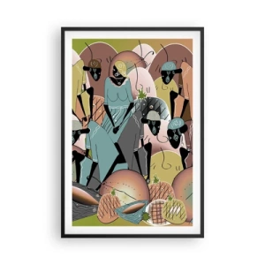 Affisch i svart ram - Högtiden kommer - 61x91 cm