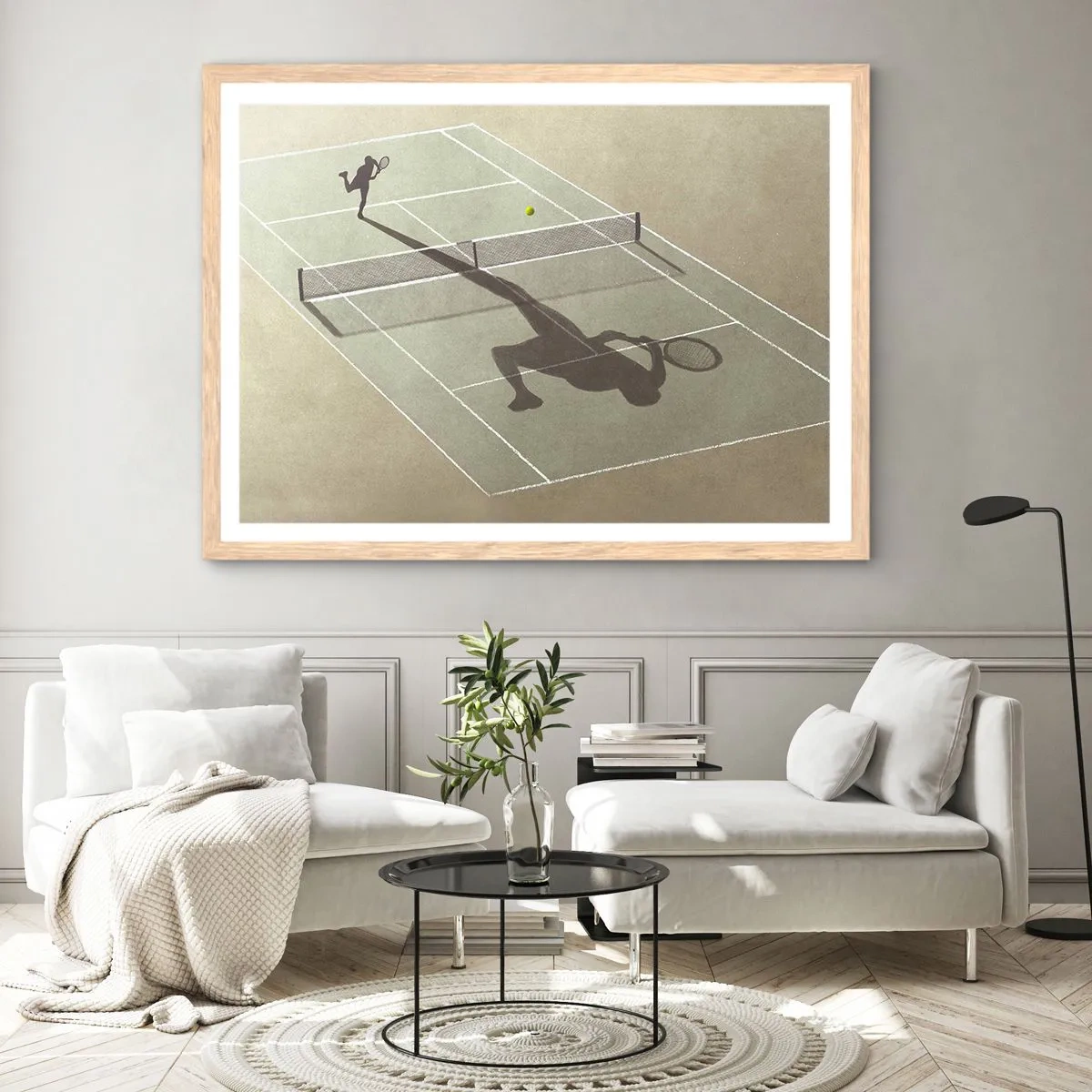 Affisch i ram av ljusek - Övervinna sig själv - 40x30 cm