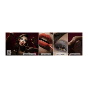 Provbit av fototapet Premium Sand - Skönhet försänkt i sina drömmar - Kvinna, Smink, Skådespelerska - 100x30 cm