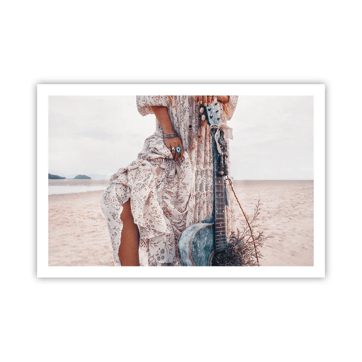 Affisch - Flower power på väg - 91x61 cm