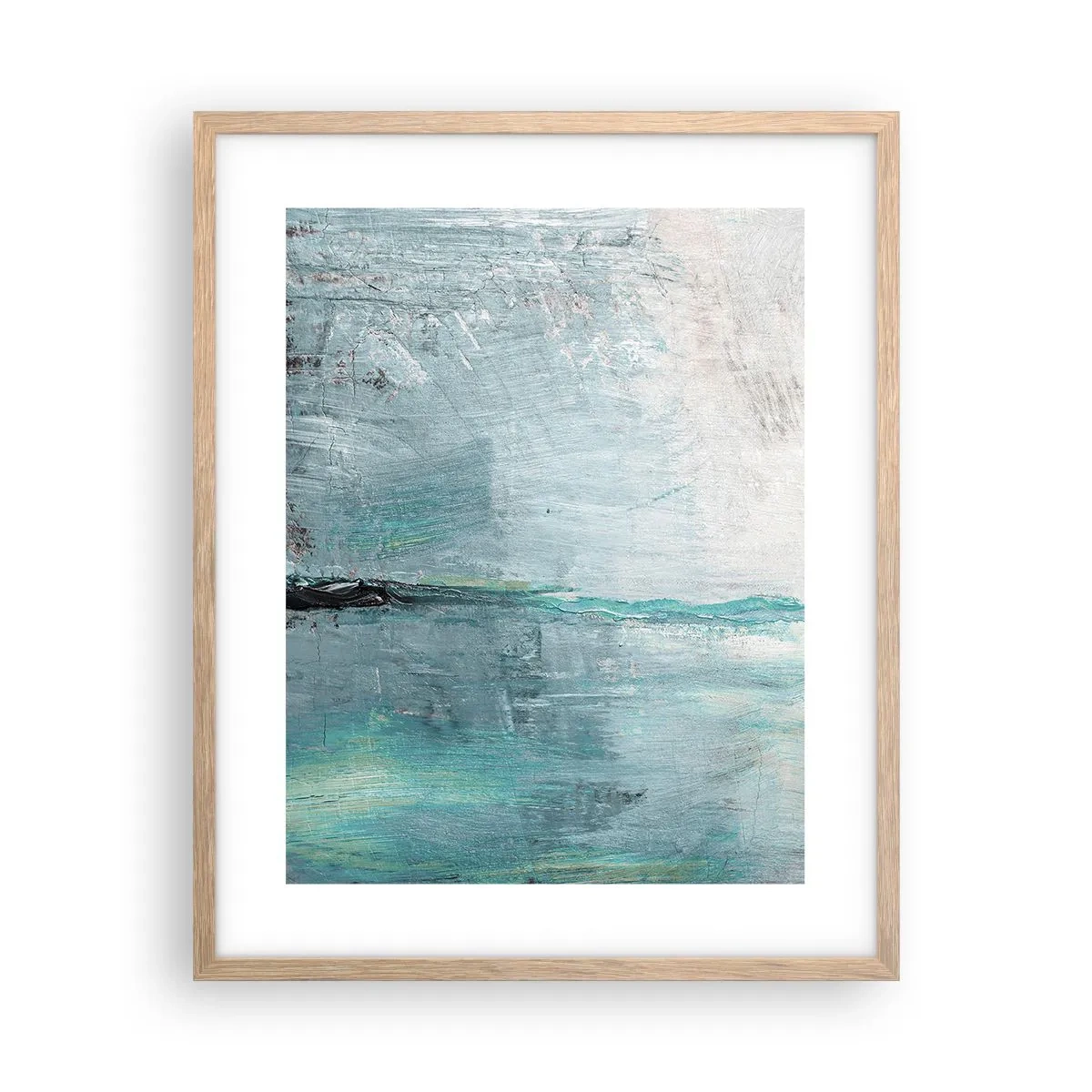 Affisch i ram av ljusek - Horisontellt i blått - 40x50 cm