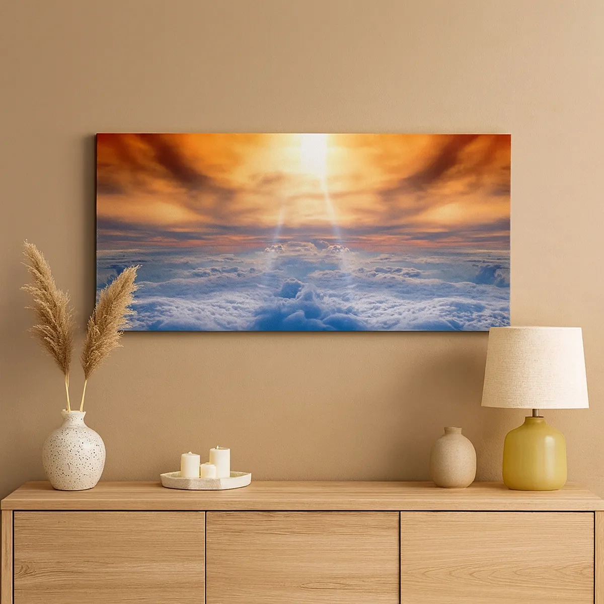 Canvastavla - Bild på duk - Mystiskt landskap - 30x30 cm