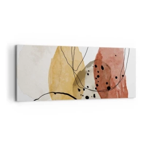 Canvastavla - Bild på duk - Lätta och transparenta som luften - 100x40 cm