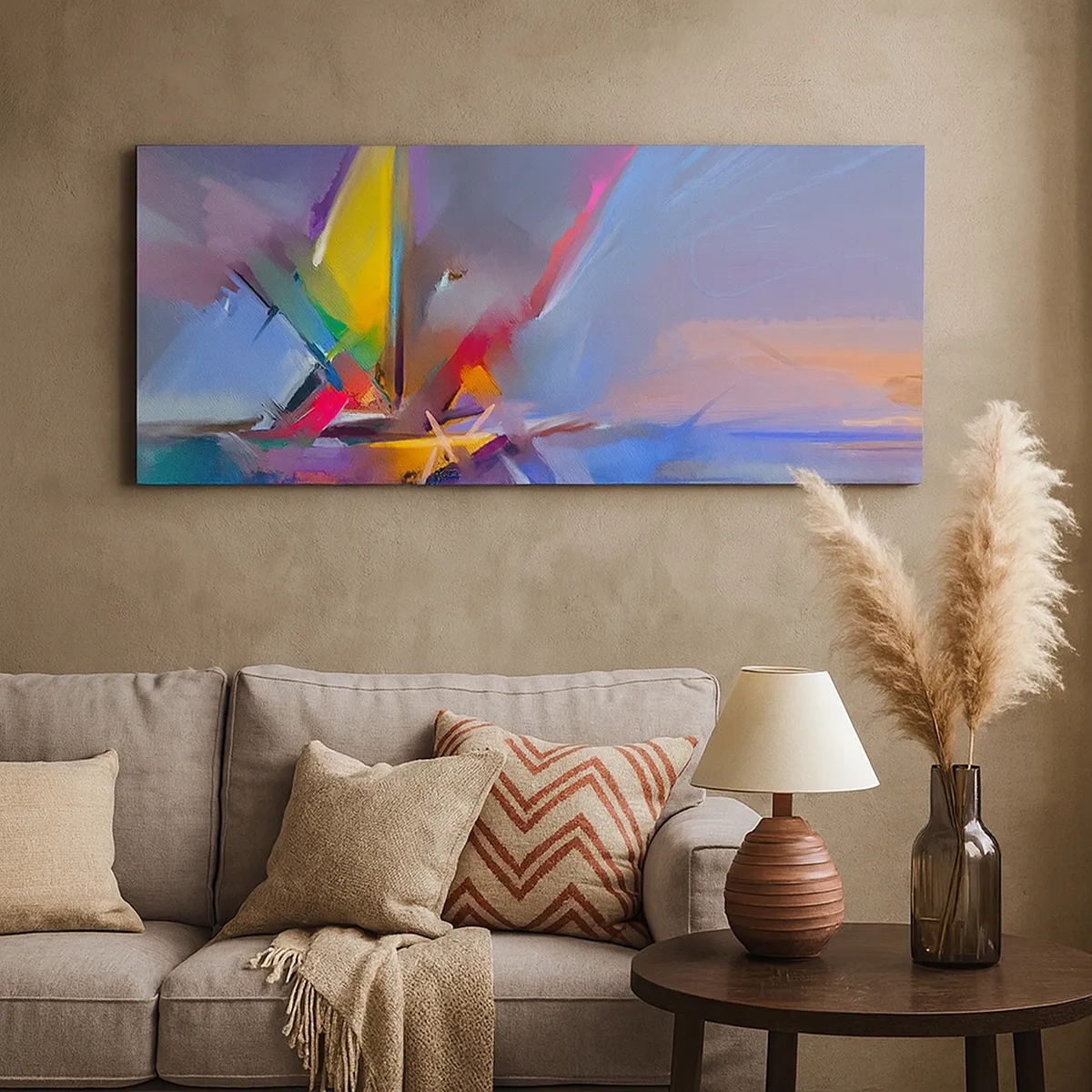 Canvastavla - Bild på duk - Snabb som en fågel - 30x30 cm