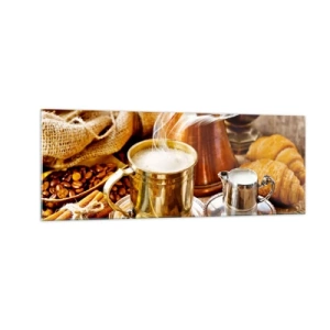 Glastavla - Bild på glas - Ha en trevlig dag! - 140x50 cm