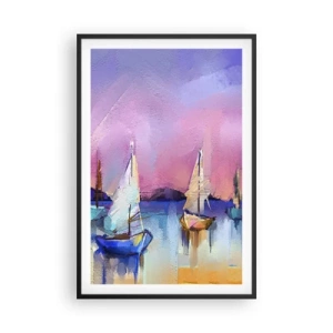 Affisch i svart ram - Riktning: öppet vatten - 61x91 cm