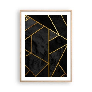 Affisch i ram av ljusek - Mörker och sken - 50x70 cm