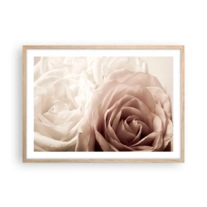 Affisch i ram av ljusek - I hjärtat av en ros - 70x50 cm