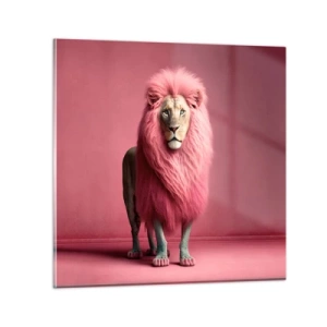 Glastavla - Bild på glas - Och du är inte längre rädd - 40x40 cm