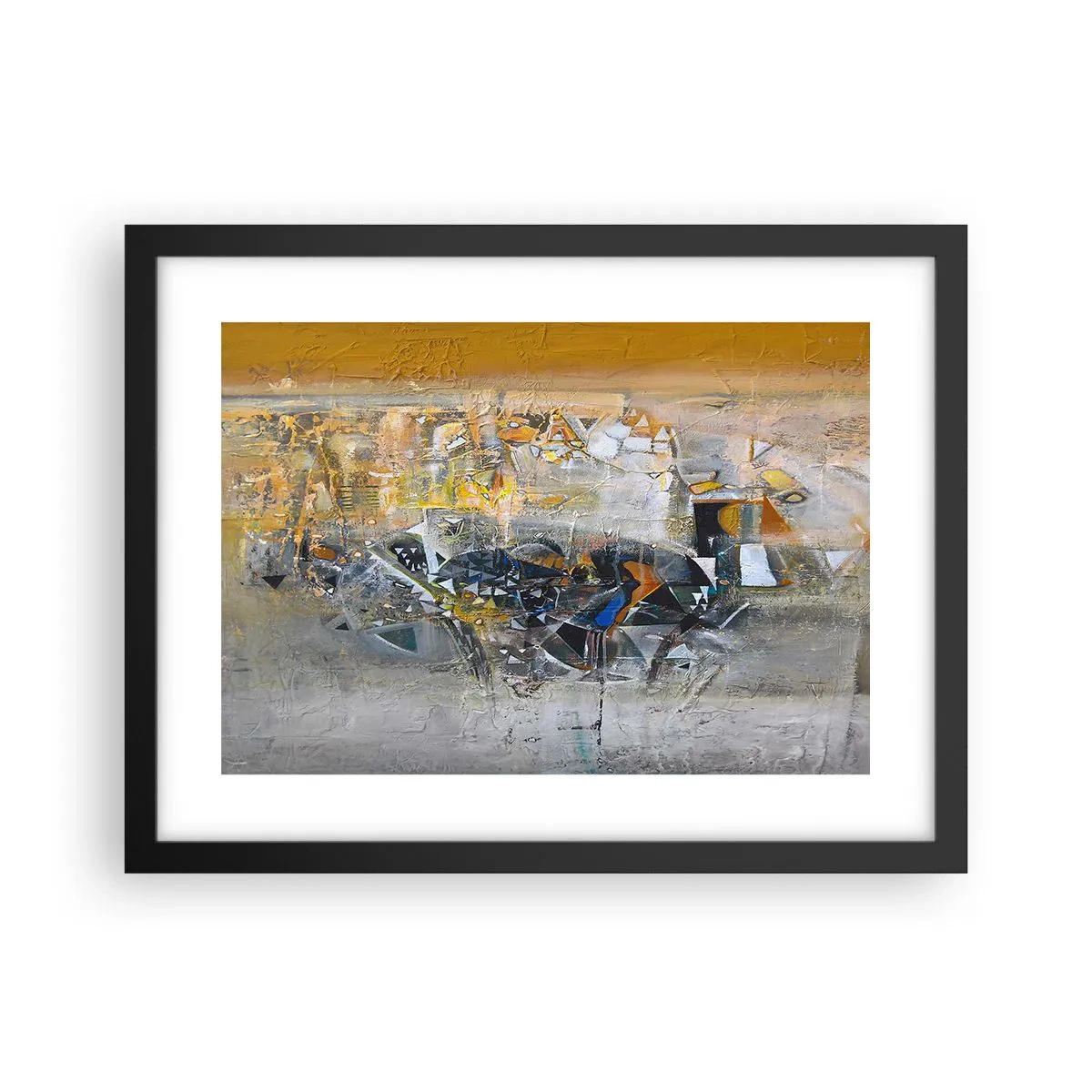 Affisch i svart ram - Allt blir bra - 40x30 cm