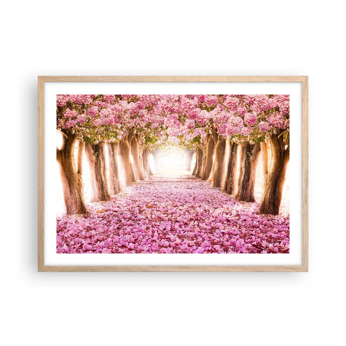 Affisch i ram av ljusek - Vägen till paradiset - 70x50 cm