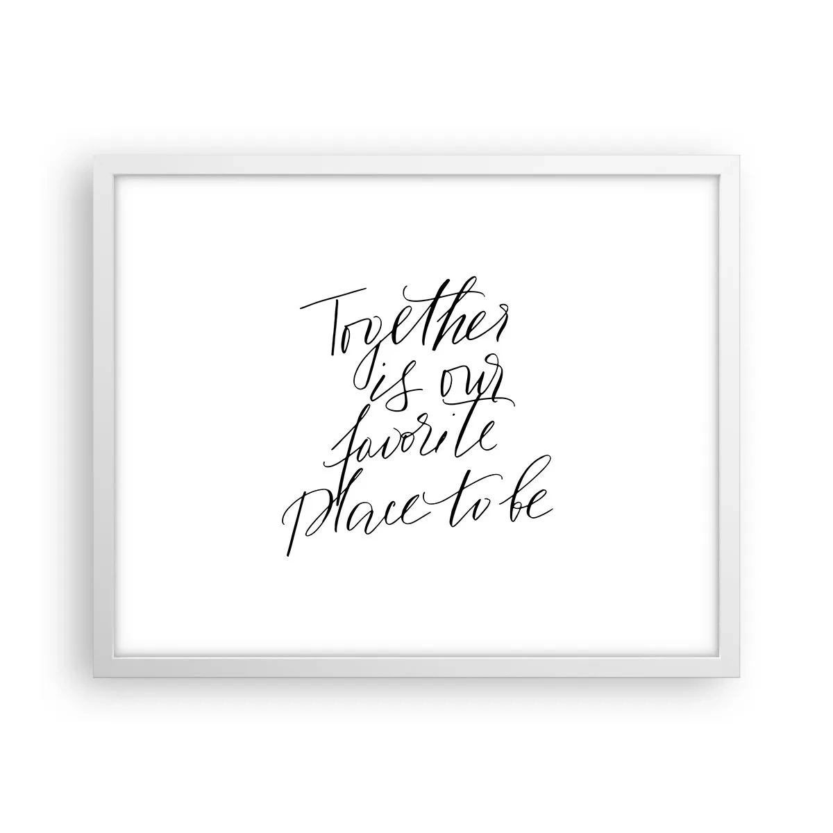 Affisch i vit ram - Känner du också det? - 50x40 cm