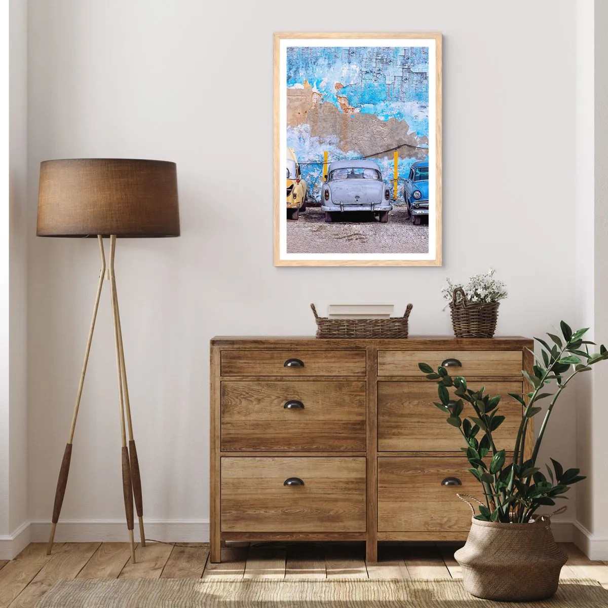 Affisch i ram av ljusek - Veteranmöte - 61x91 cm