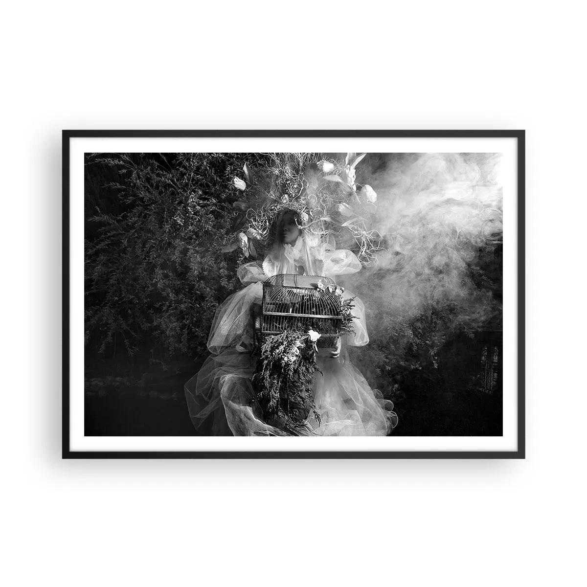 Affisch i svart ram - Bara Moder - Natur - 100x70 cm