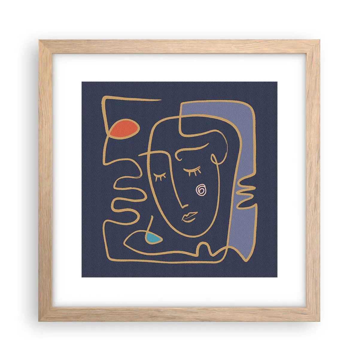 Affisch i ram av ljusek - I drömmarnas värld - 30x30 cm