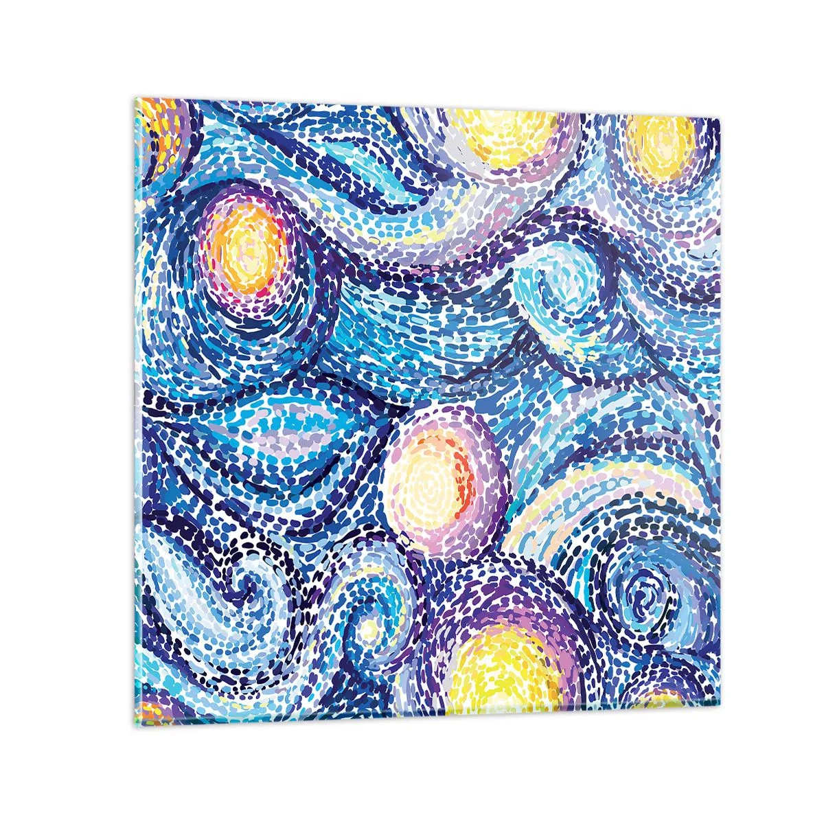 Glastavla - Bild på glas - Från van Goghs tavla - 40x40 cm