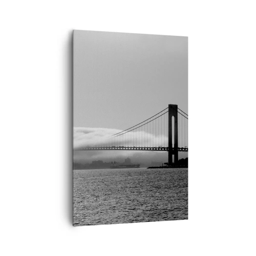 Canvastavla - Bild på duk - Passera Golden Gate - 80x120 cm