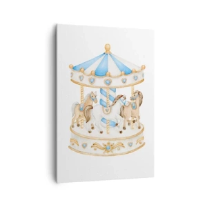 Canvastavla - Bild på duk - En ljuvlig barndom - 70x100 cm