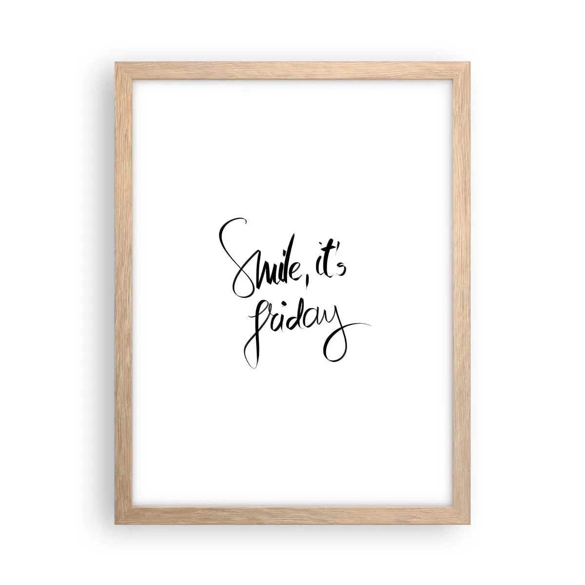 Affisch i ram av ljusek - Riktig glädje - 30x40 cm