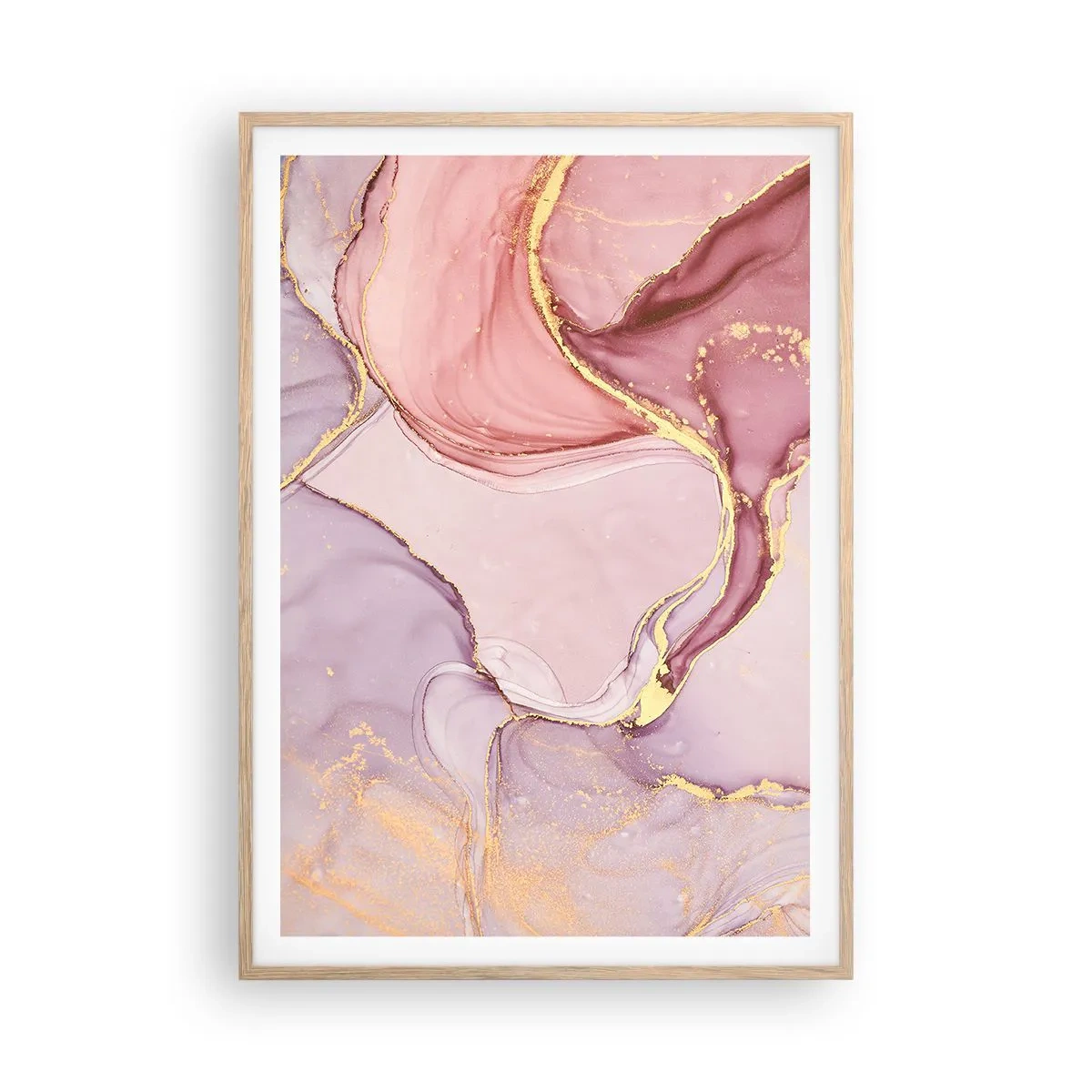 Affisch i ram av ljusek - Färgernas smek - 70x100 cm