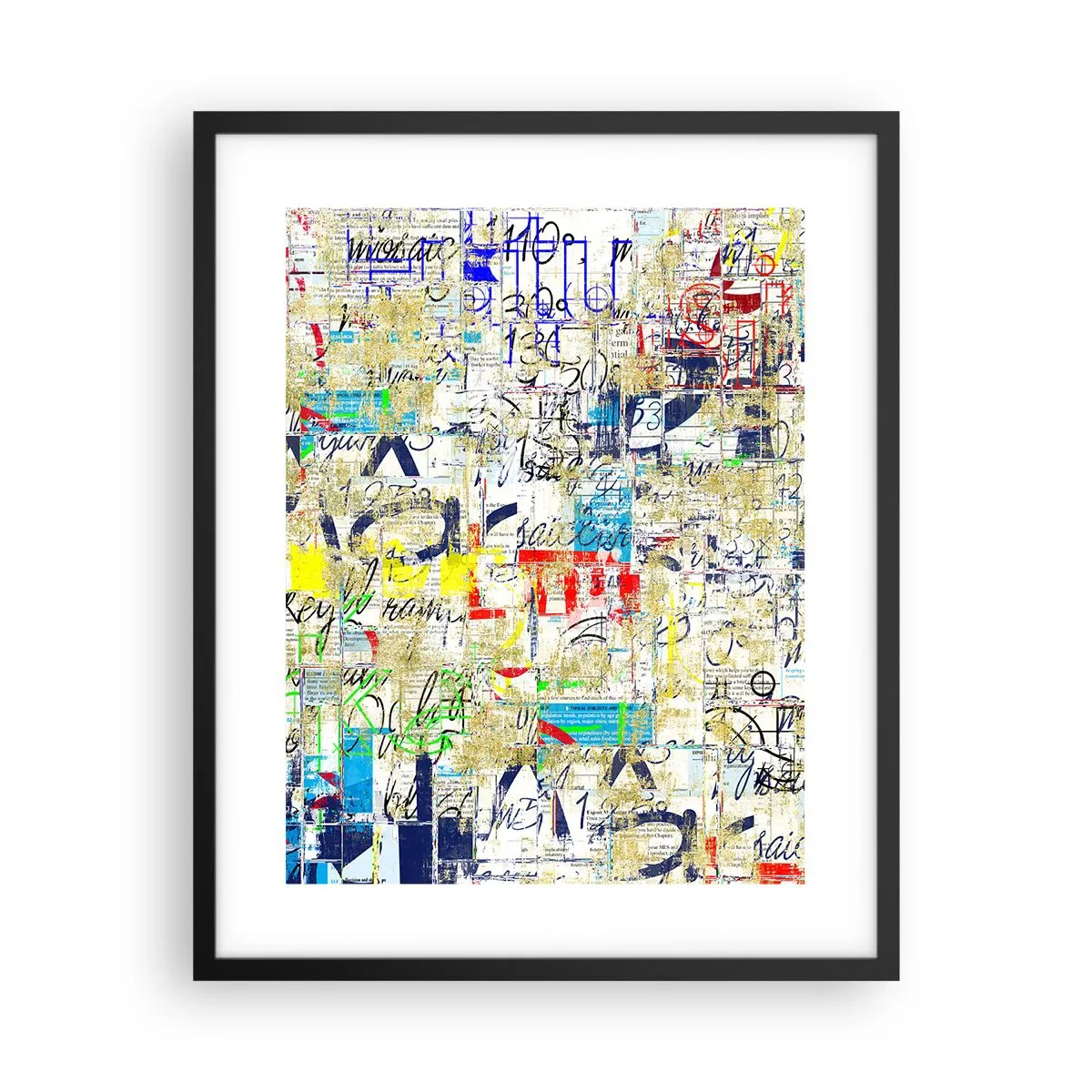 Affisch i svart ram - Helt enkelt gläder ögonen - 40x50 cm