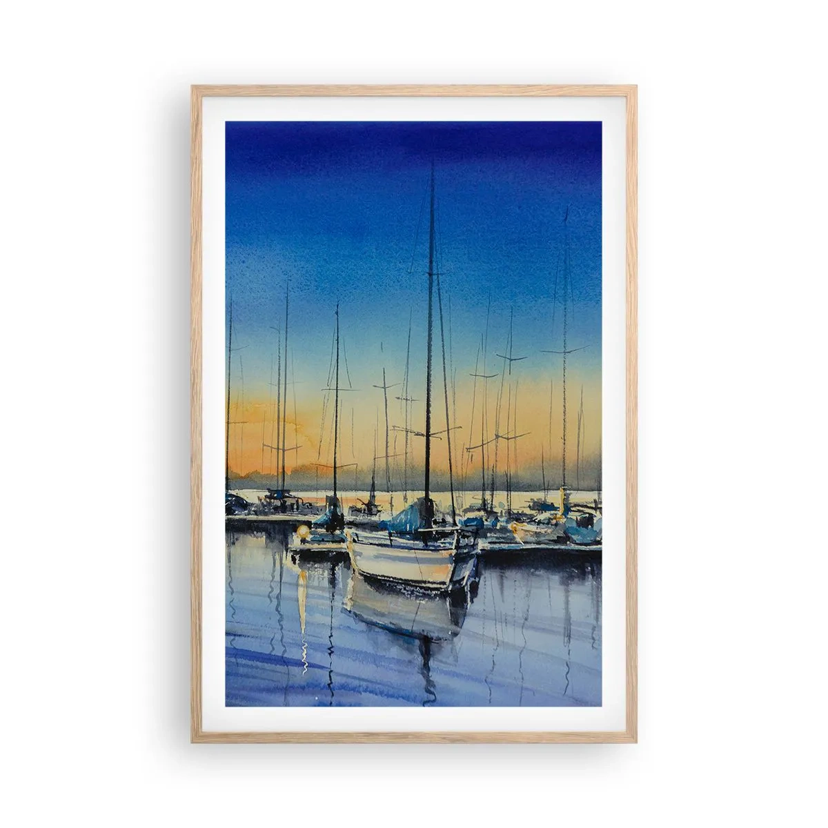 Affisch i ram av ljusek - Slutet på en bra dag - 61x91 cm