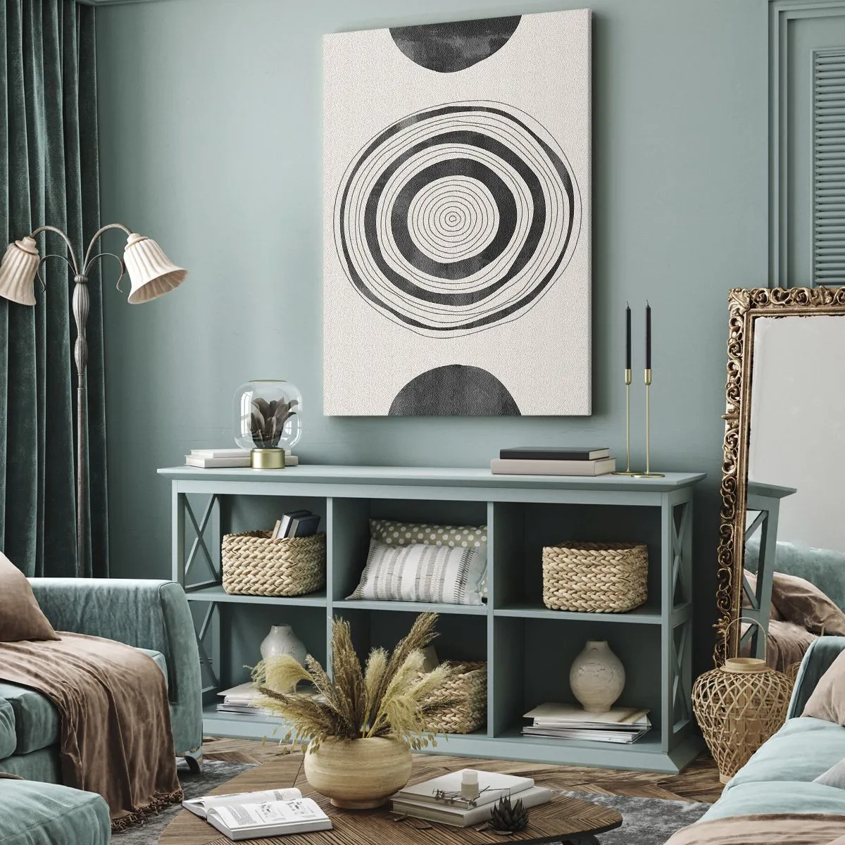 Canvastavla - Bild på duk - De viktiga sakerna däremellan - 70x100 cm