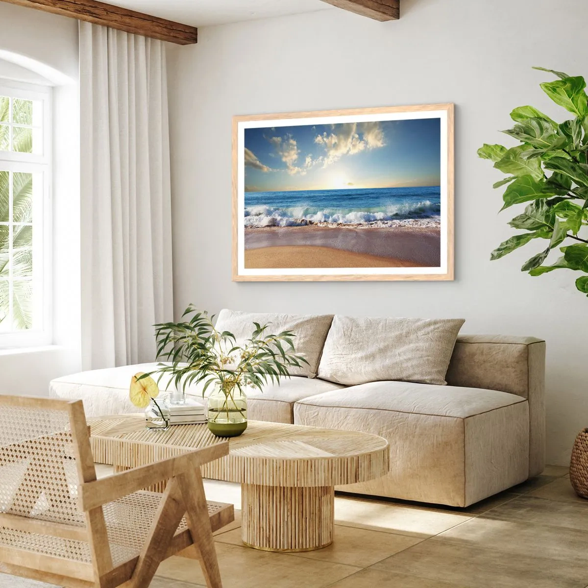 Affisch i ram av ljusek - Rörlighet och orörlighet samtidigt - 100x70 cm