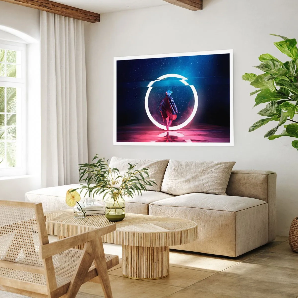 Affisch - Mellan världar - 100x70 cm