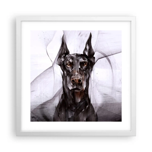 Affisch i vit ram - Rasren - 40x40 cm