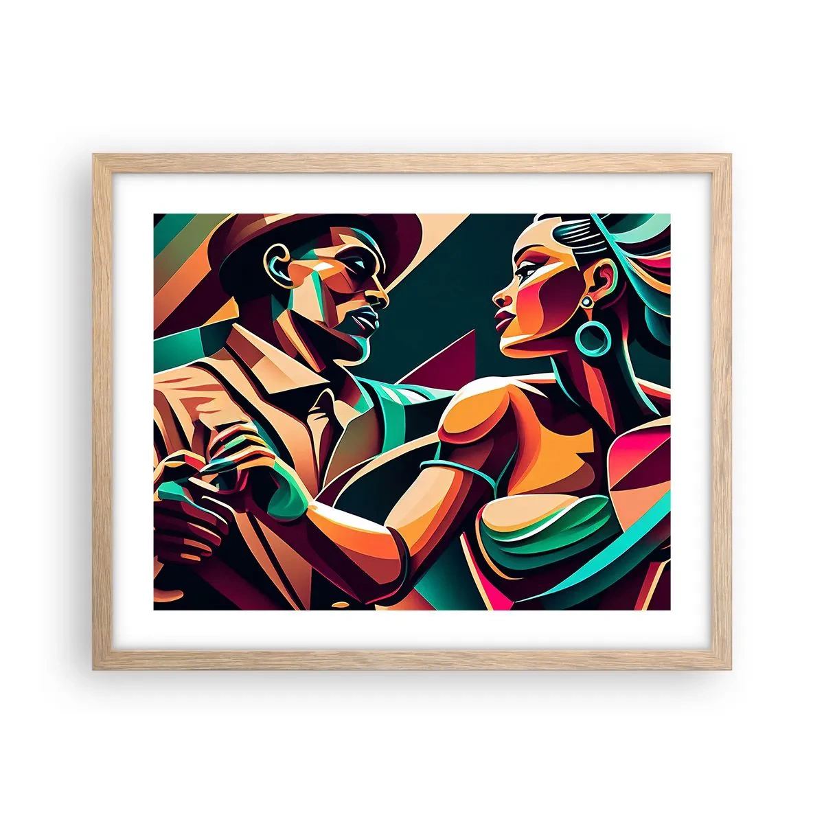 Affisch i ram av ljusek - I hjärtats rytm - 50x40 cm