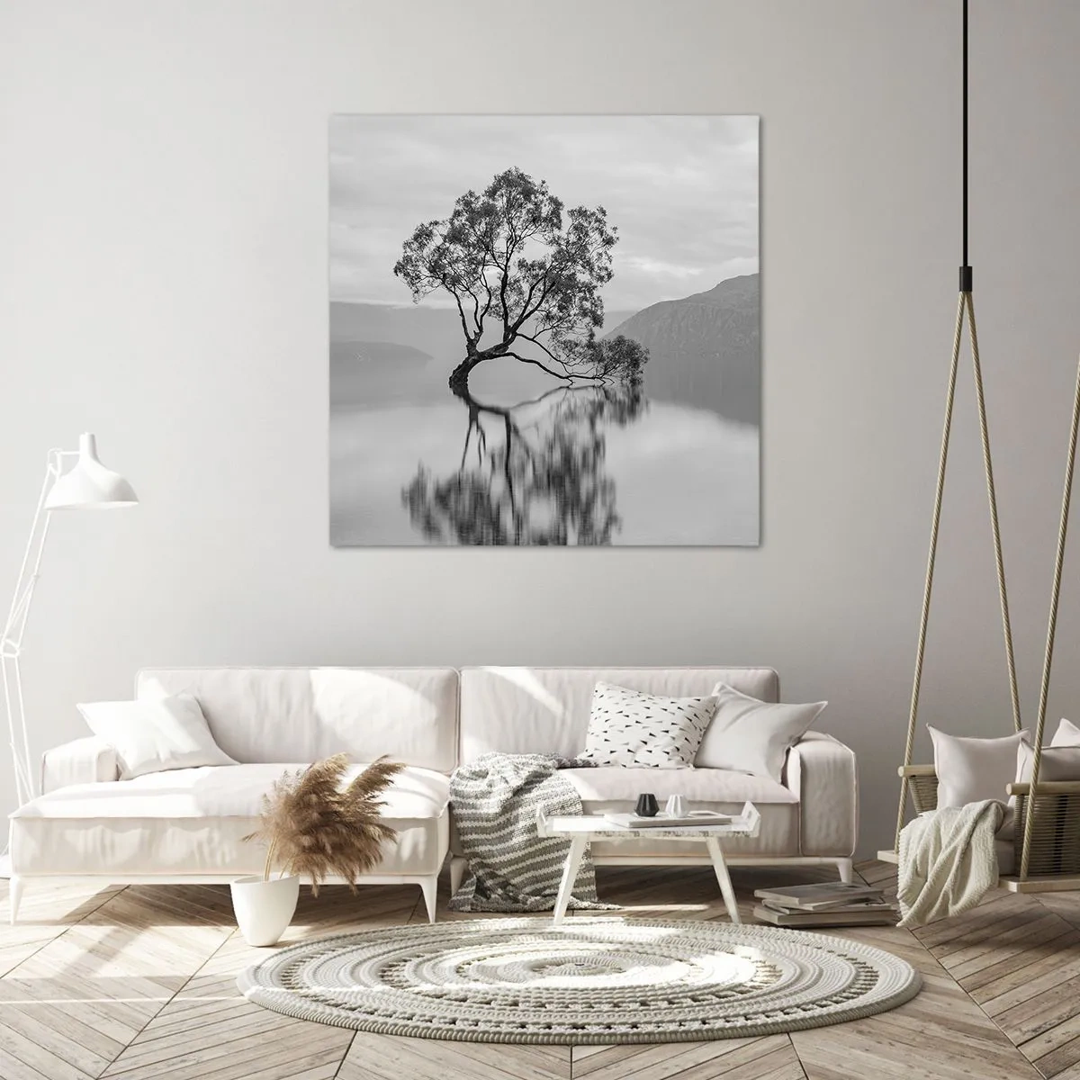 Canvastavla - Bild på duk - Det finns ett land - 60x60 cm