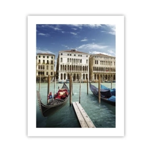 Affisch - Palats i blått - 40x50 cm