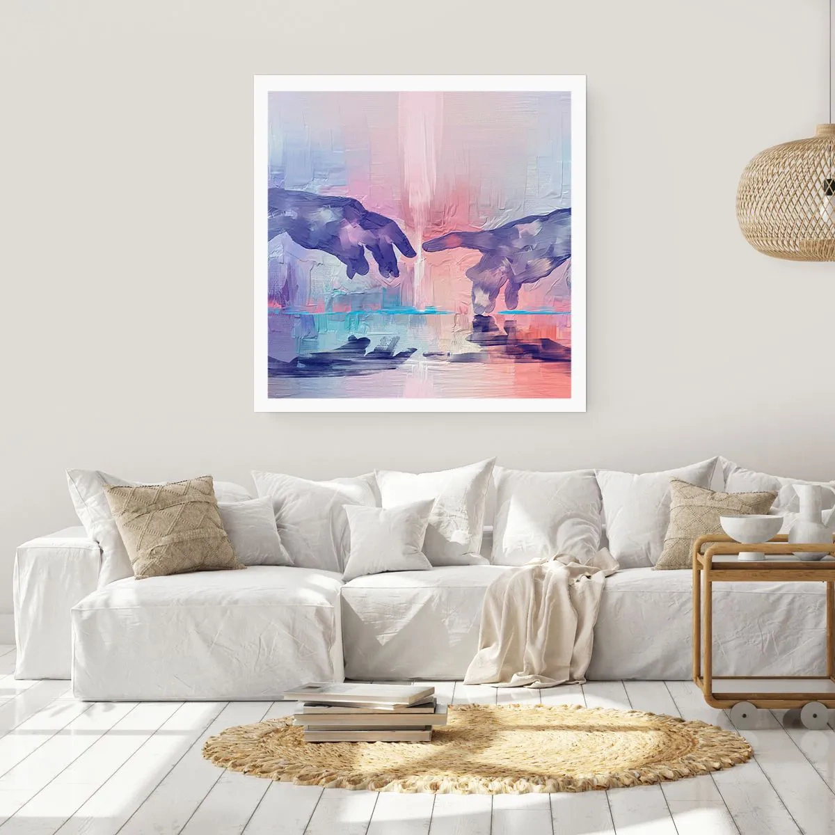 Affisch - Den gudomliga gnistan av liv - 40x40 cm
