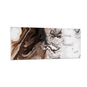 Glastavla - Bild på glas - Färgabstraktion - 100x40 cm