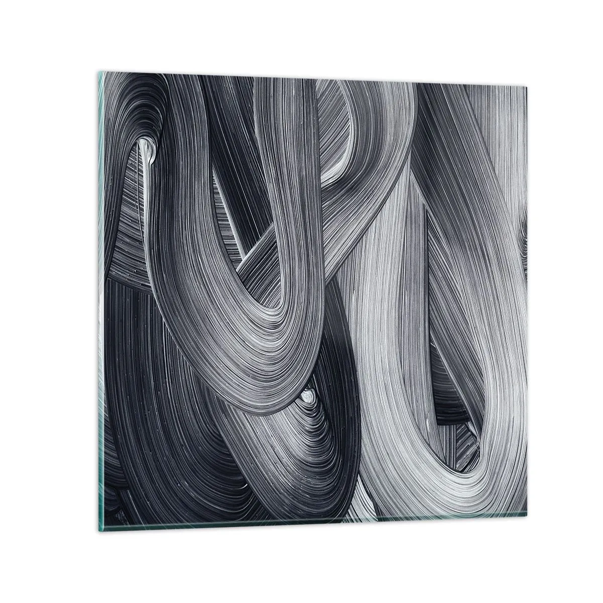 Glastavla - Bild på glas - Verklighetens flythet - 40x40 cm