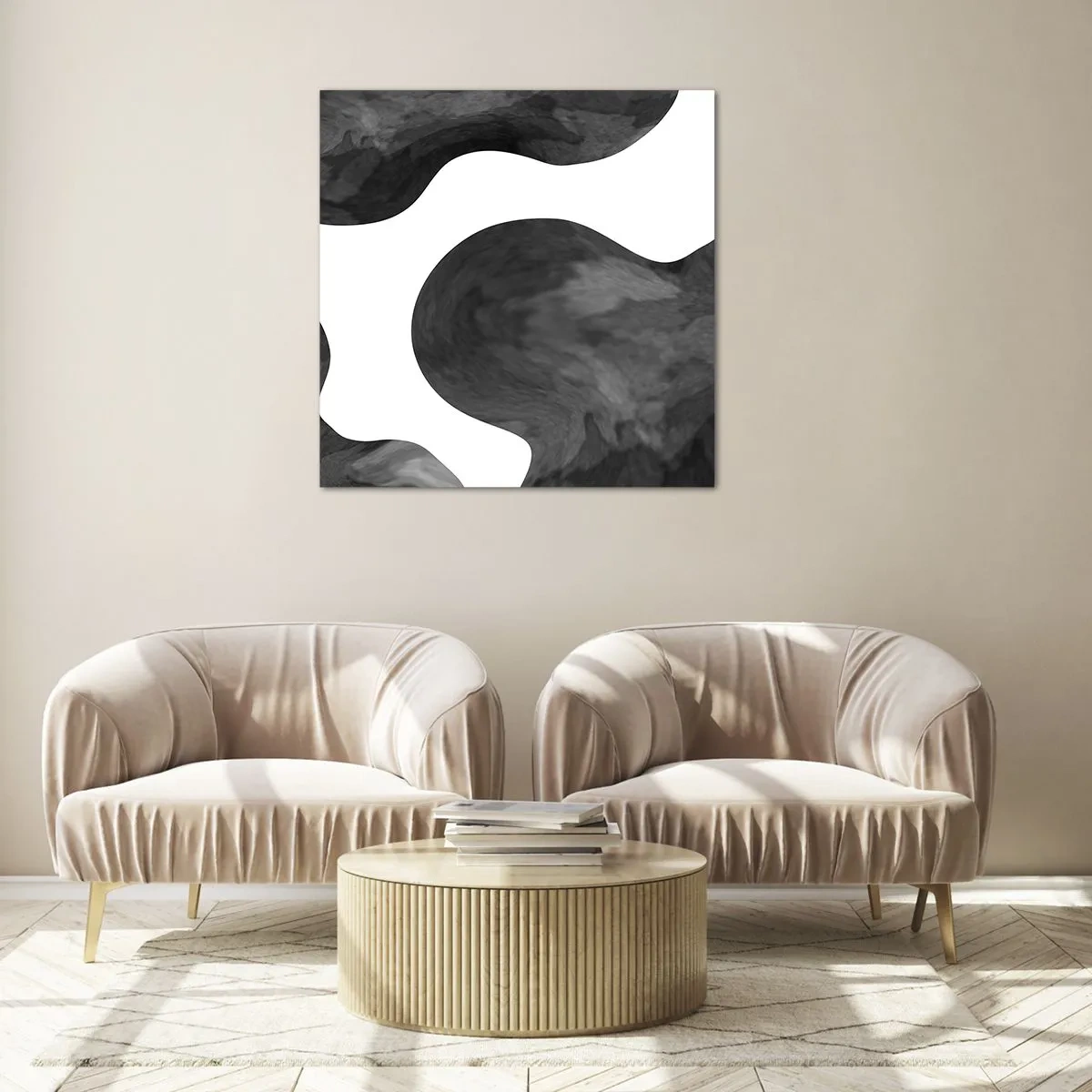 Glastavla - Bild på glas - Mjölkvägen - 40x40 cm