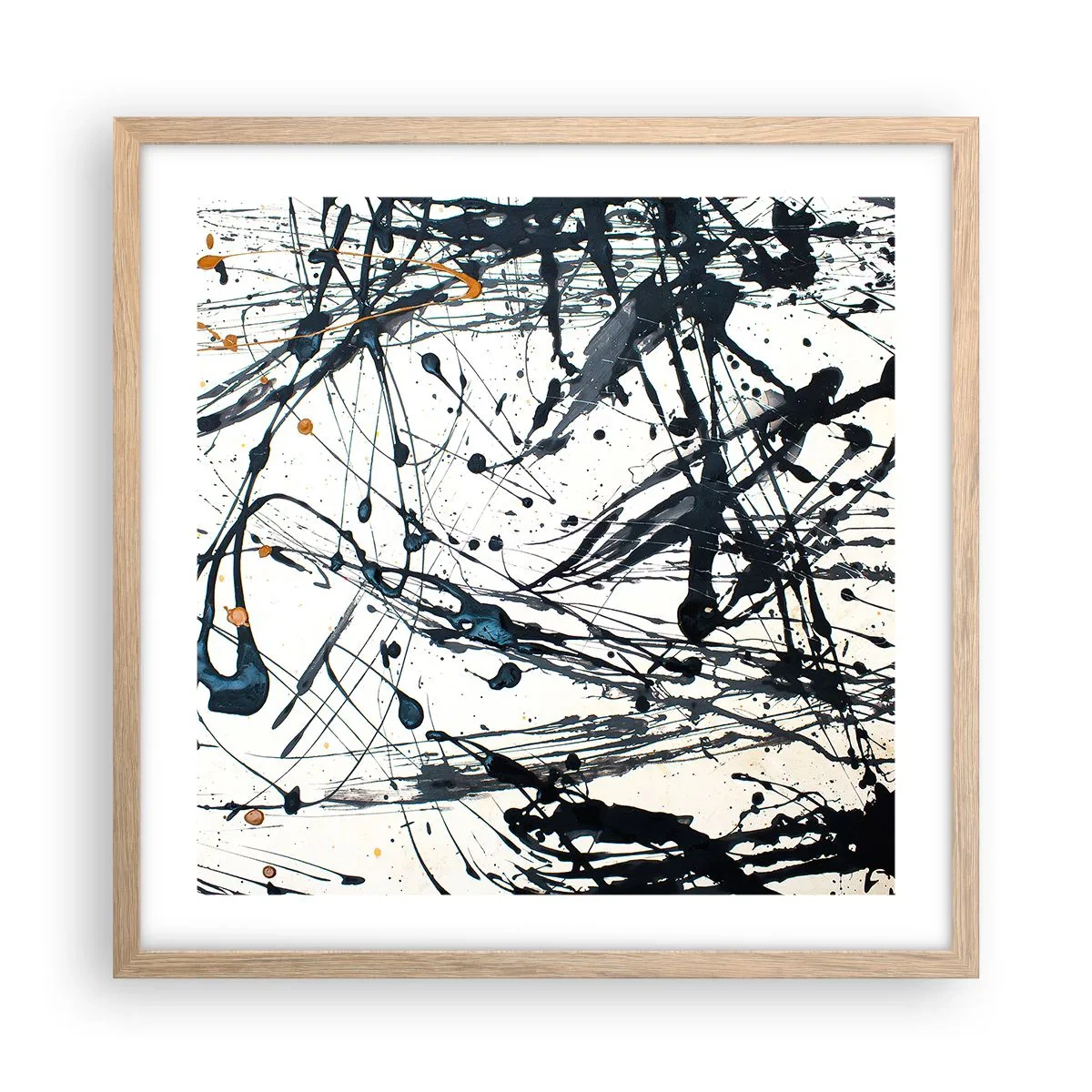 Affisch i ram av ljusek - Med eller utan någon mening? - 50x50 cm