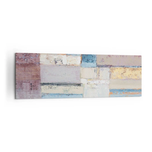 Canvastavla - Bild på duk - Geometrins lugn - 160x50 cm