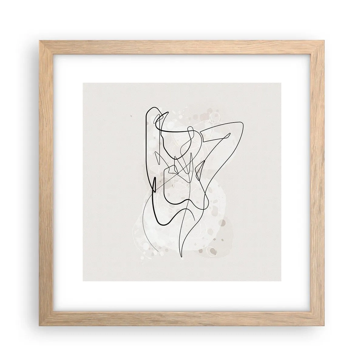 Affisch i ram av ljusek - Konsten att förföra - 30x30 cm