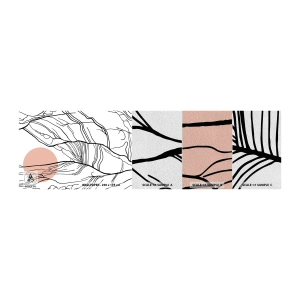 Provbit av fototapet Premium Sand - I grenarnas nät - Abstraktion, Grafik, Design - 100x30 cm