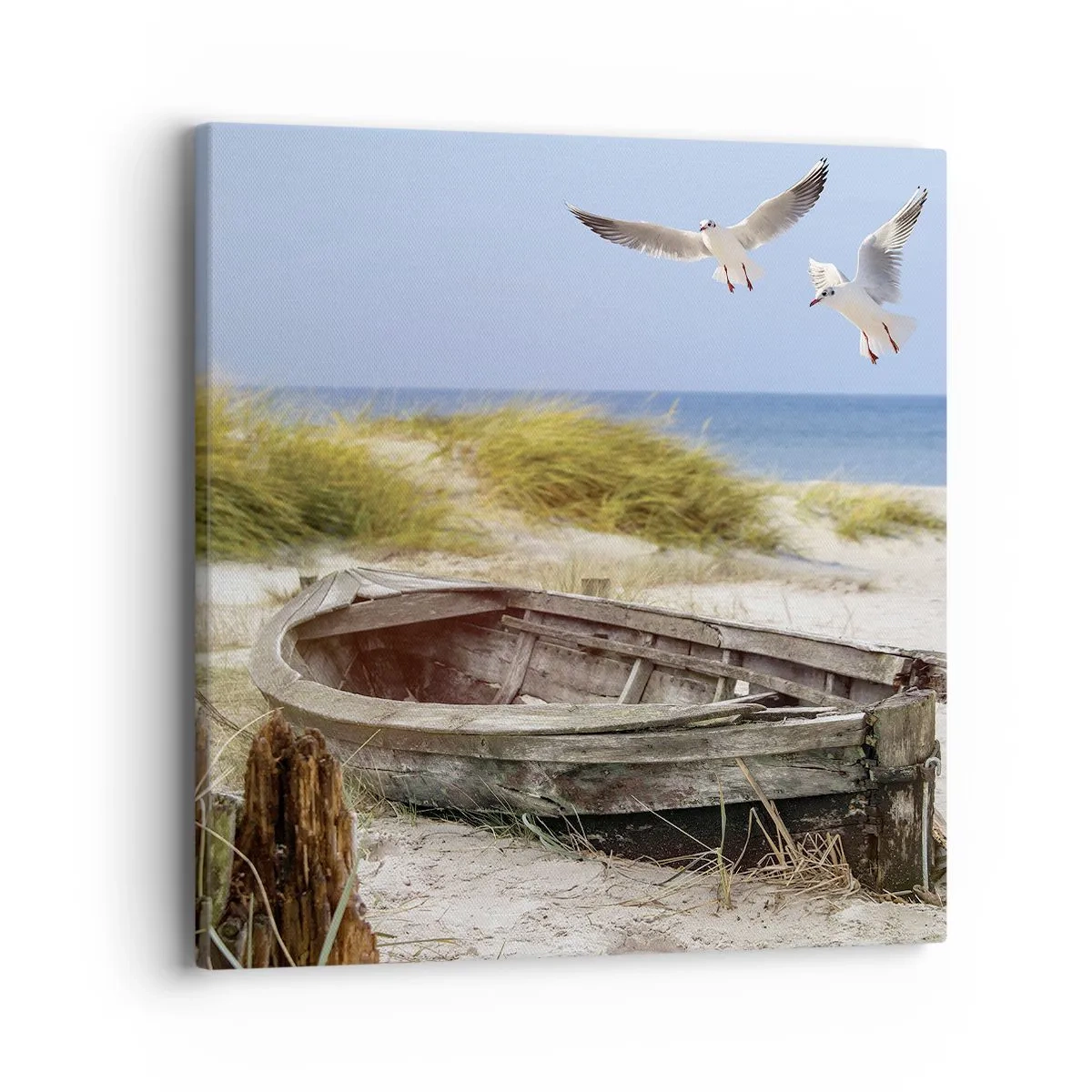 Canvastavla - Bild på duk - Doppade i vinden - 40x40 cm