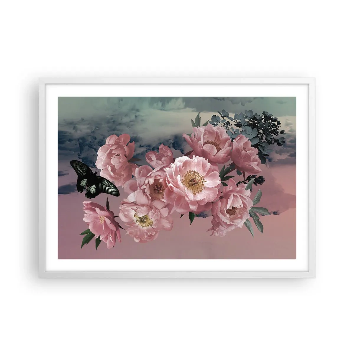 Affisch i vit ram - Romantikens höjdpunkt - 70x50 cm